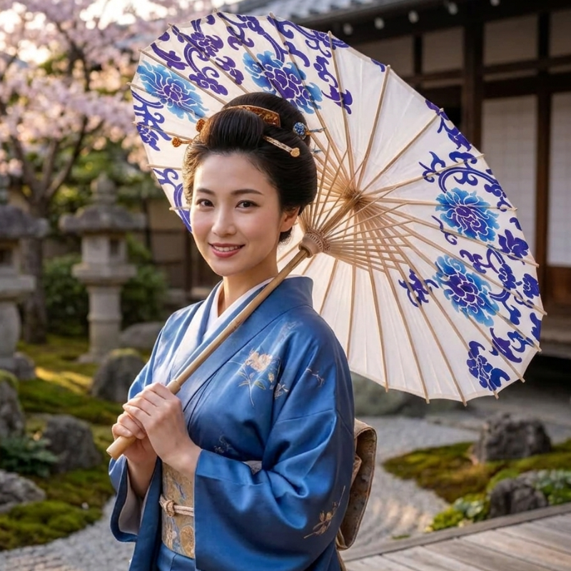 Peony Wagasa Umbrella