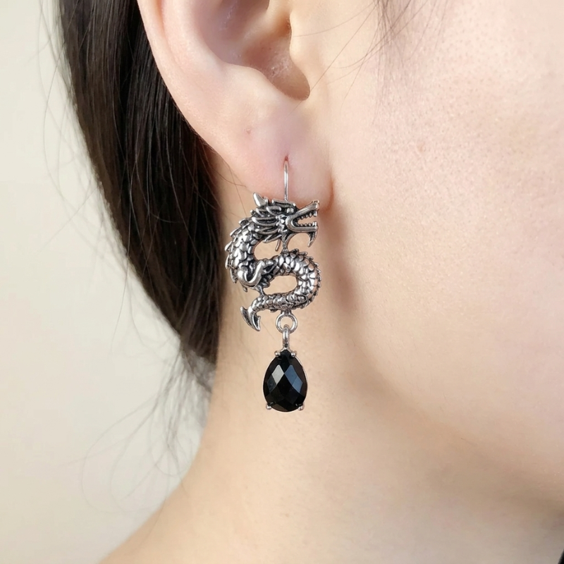 Japanese Dragon Earring