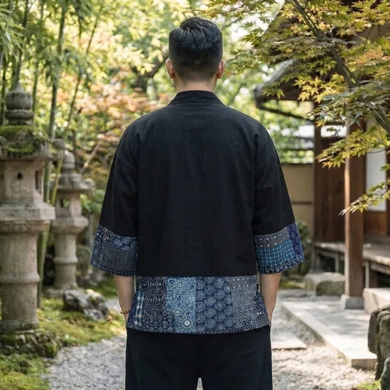 Patchwork Kimono Cardigan