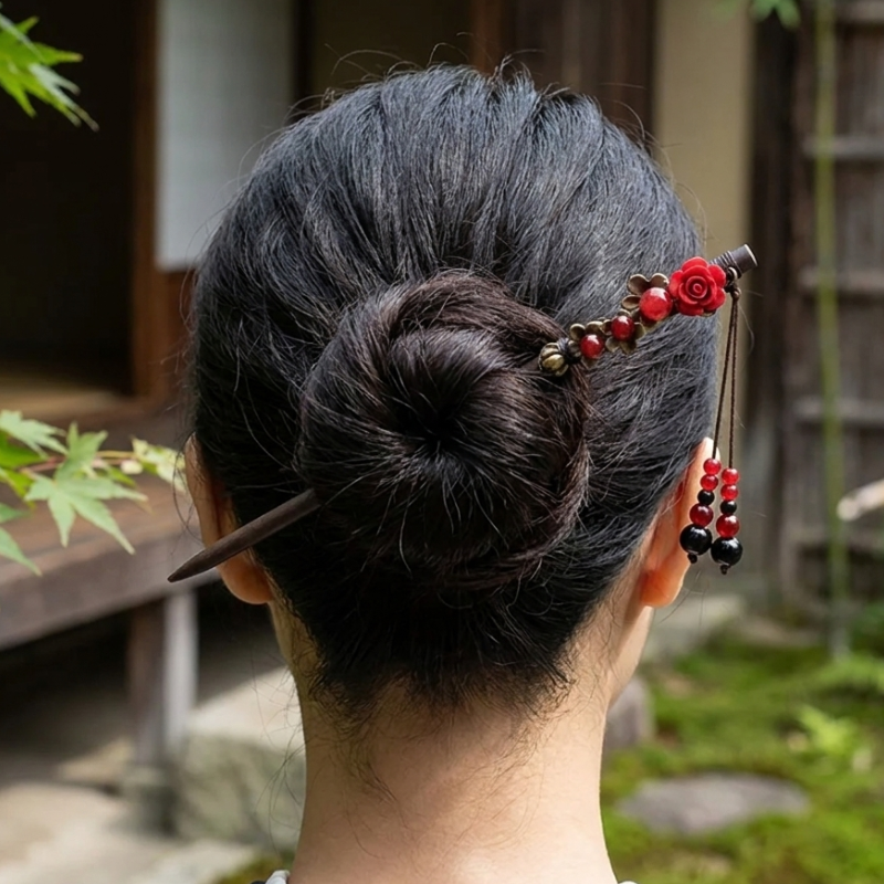 Tsubaki Kanzashi Hairpin