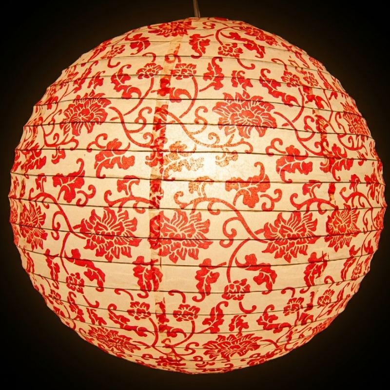 Pink Japanese Paper Lantern