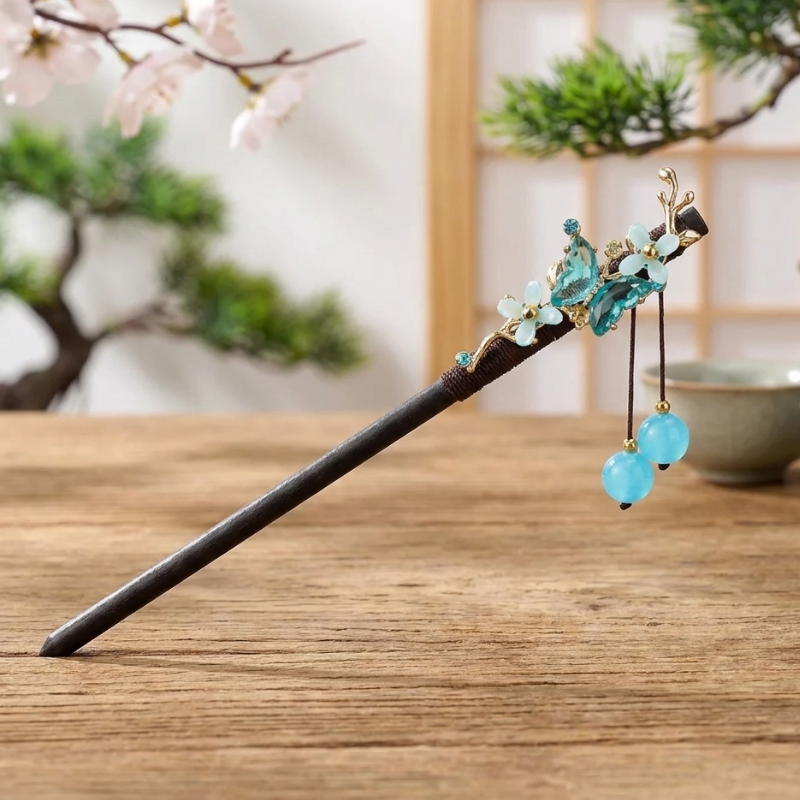 Butterfly Kanzashi Hairpin