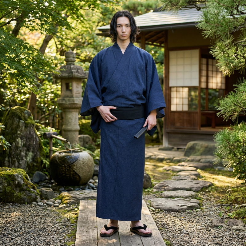 Blue Yukata Men