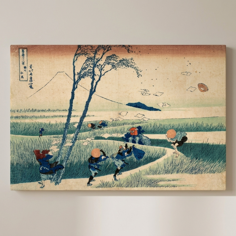 Ejiri in Suruga Province Woodblock print