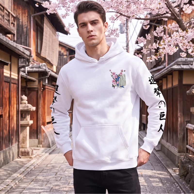Attack on Titan Cherry Blossom Hoodie