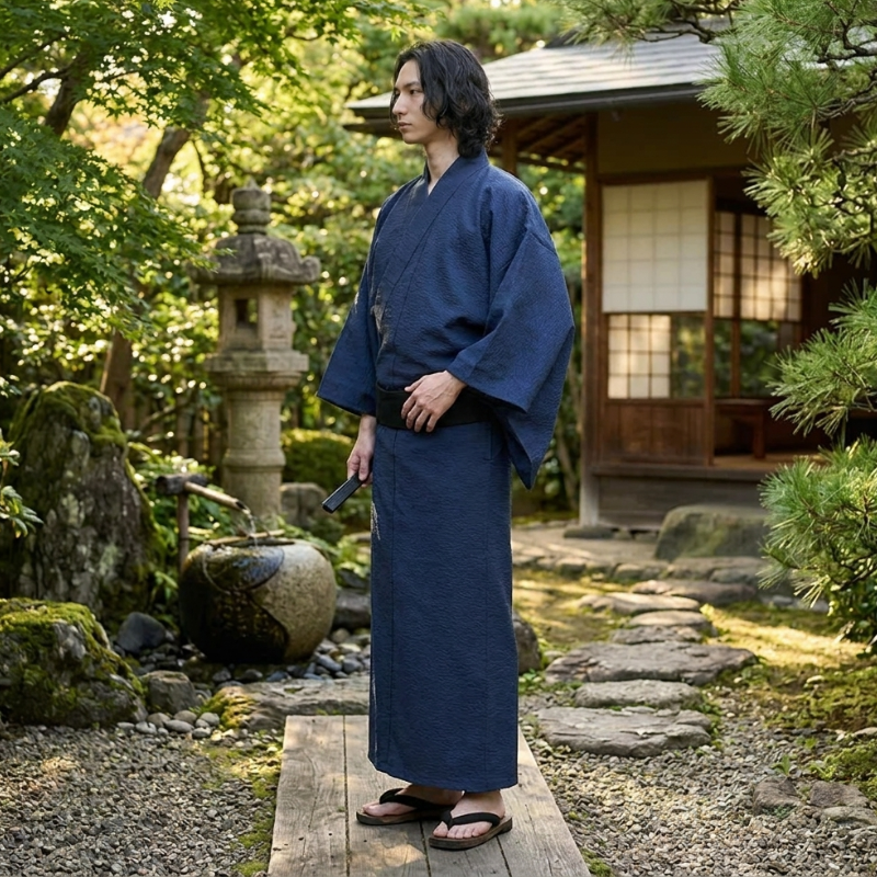Blue Yukata Men