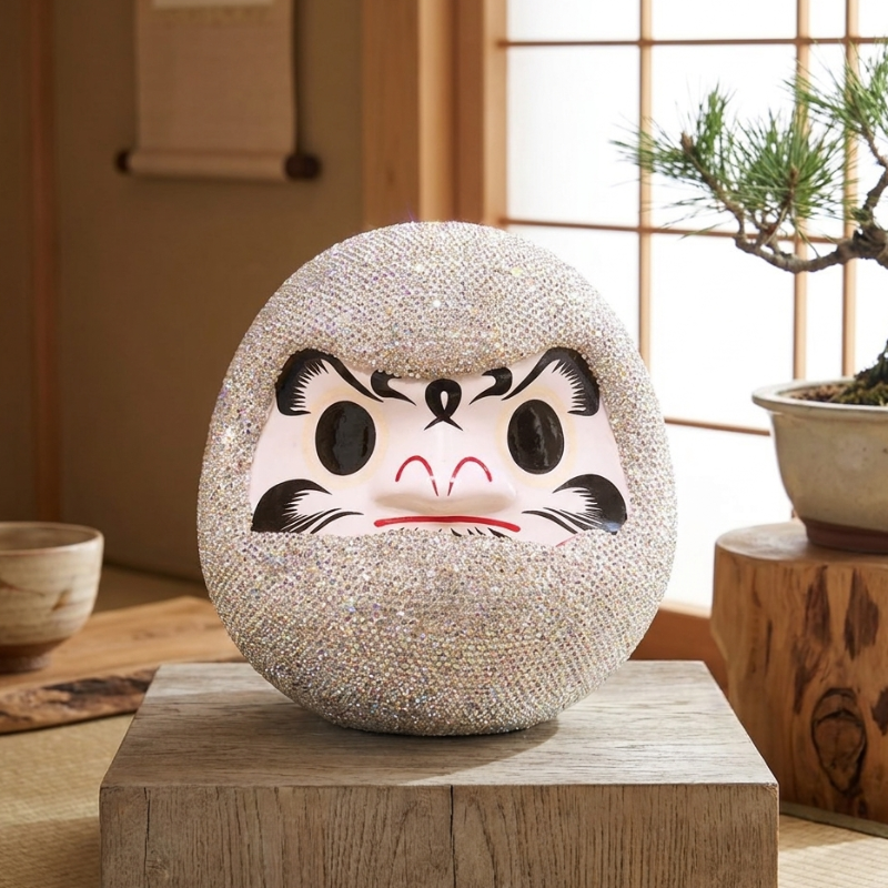 Crystal Daruma Doll