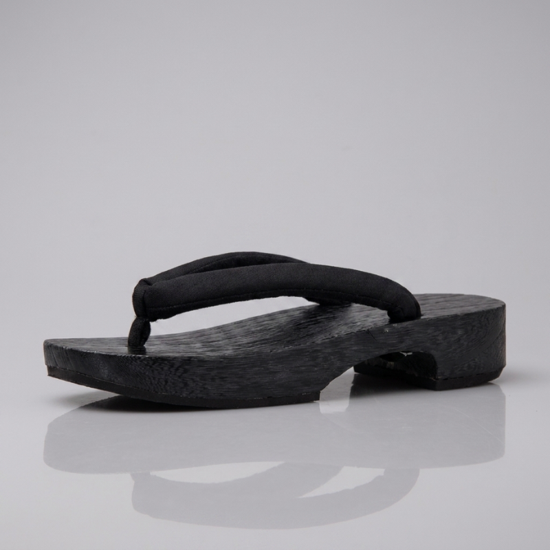 Black Geta Women Sandals