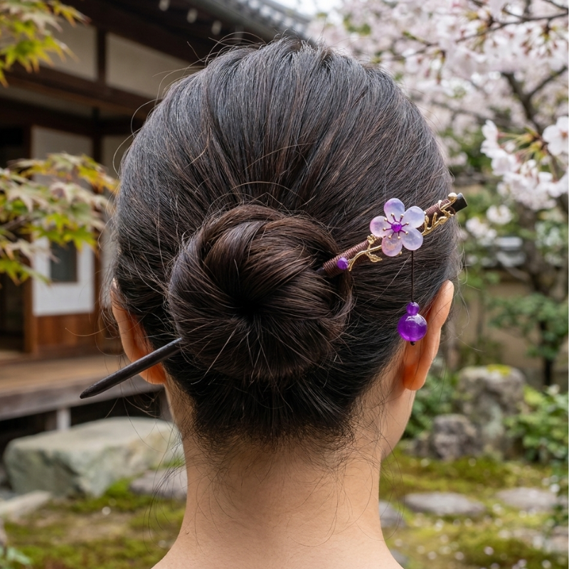 Sakura Kanzashi Hairpin