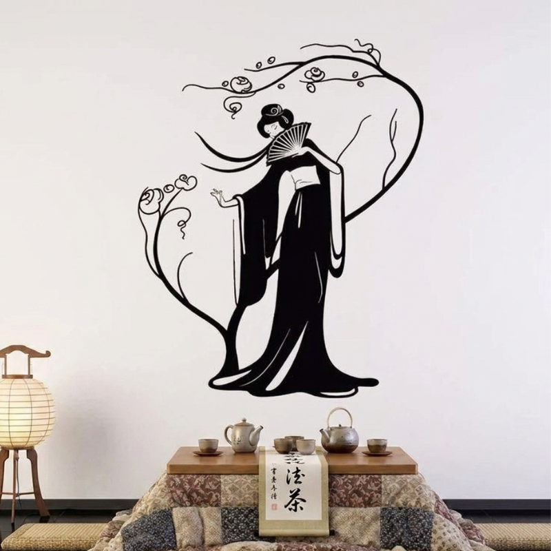 Japanese Geisha Wall Decal