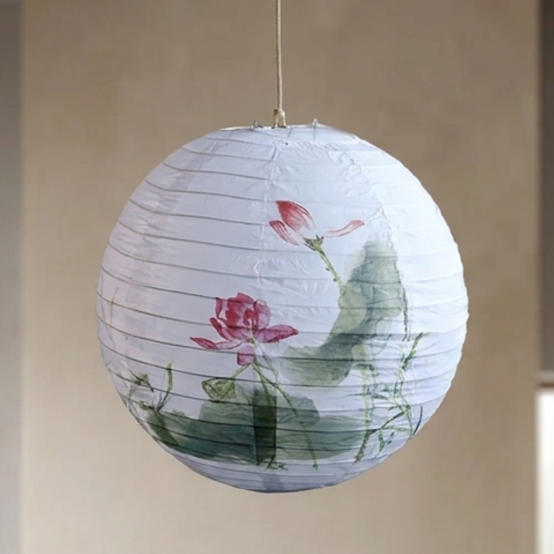 Japanese Lotus Paper Lantern