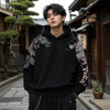 Japanese Phoenix Embroidered Hoodie