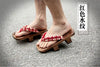 Size 46 47 Man Flip-flops Japanese Clogs Wooden Geta Two Teeth Cosplay Costume Anime Unisex Sandals Slippers