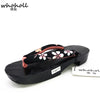 Women Floral Geta Sandals