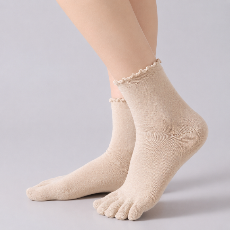 Women's Ruffle Five-Toe Socks