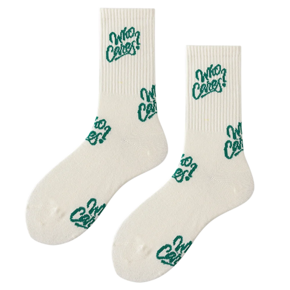 Harajuku Letter Crew Socks