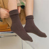 Fuzzy Wool Crew Socks