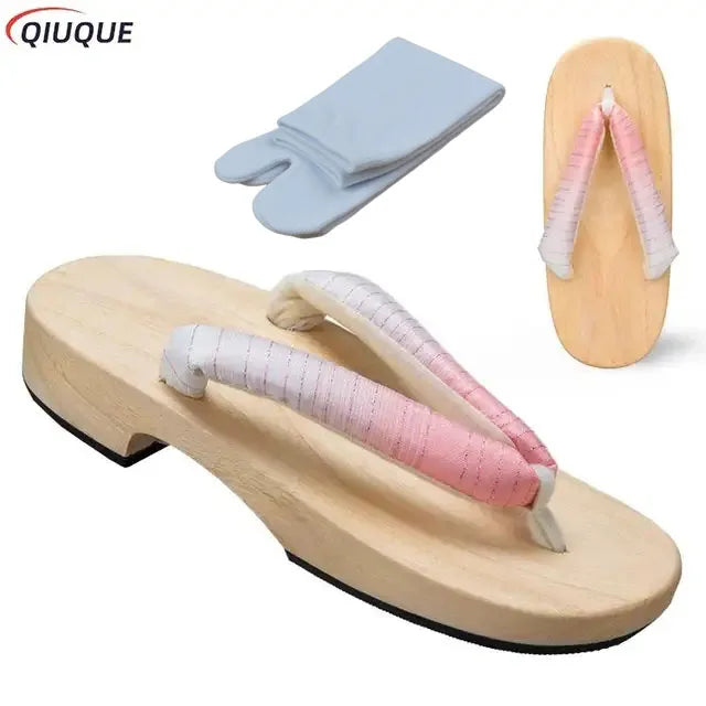 Yellow Japanese Geta Sandals
