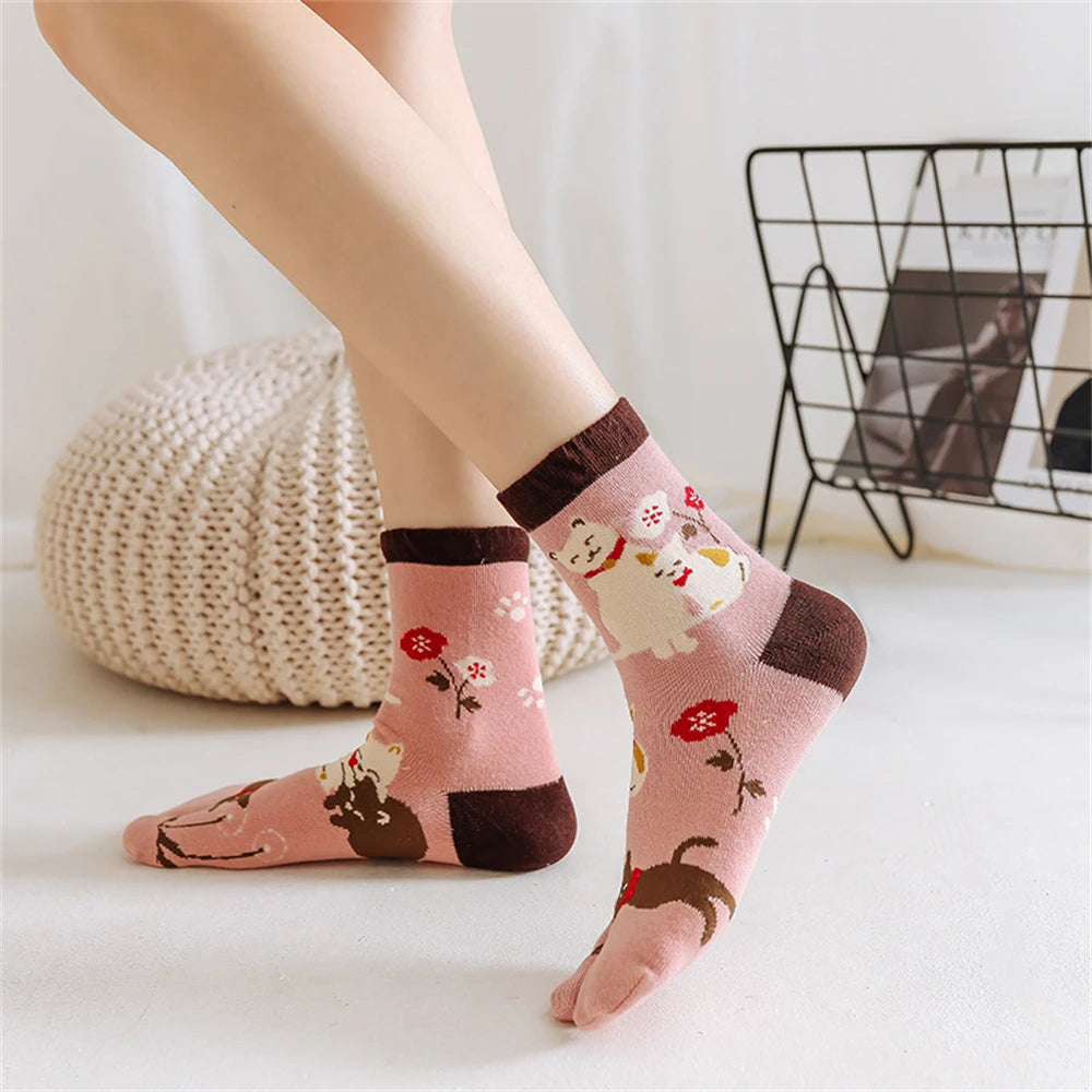 Kawaii Cat Tabi Socks