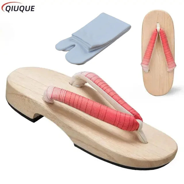 Yellow Japanese Geta Sandals