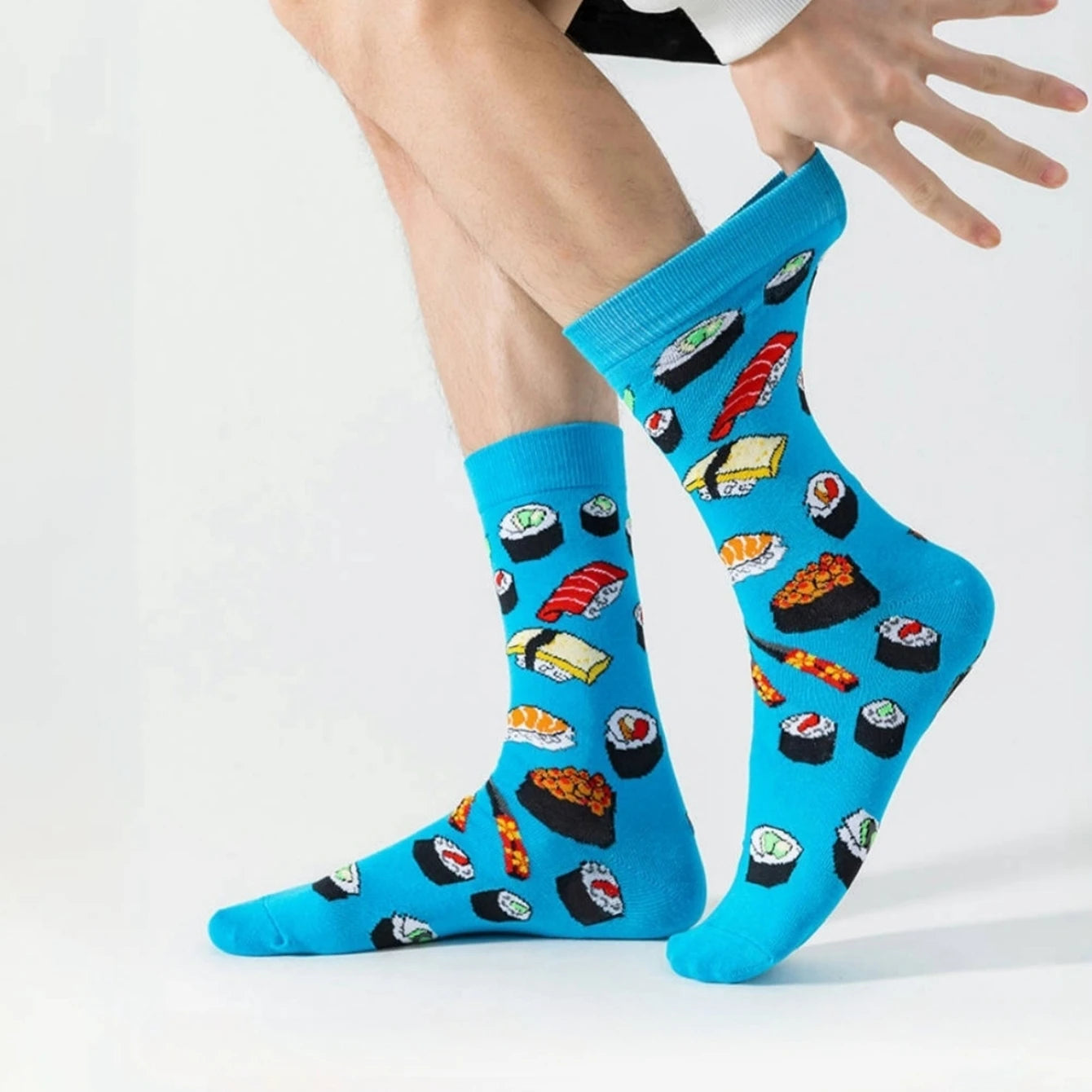 Sushi Print Crew Socks