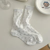 Japanese Polka Dot Crew Socks