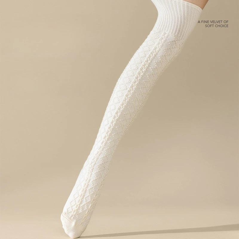 Cable Knit Over the Knee Socks
