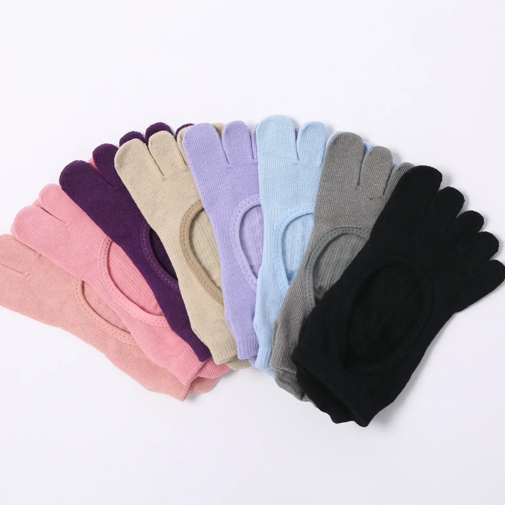 Five-Toe Pilates Grip Socks