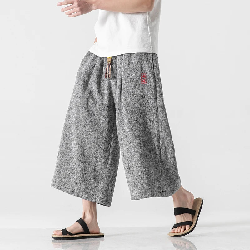 Japan Style Kimono Wide Leg Pants