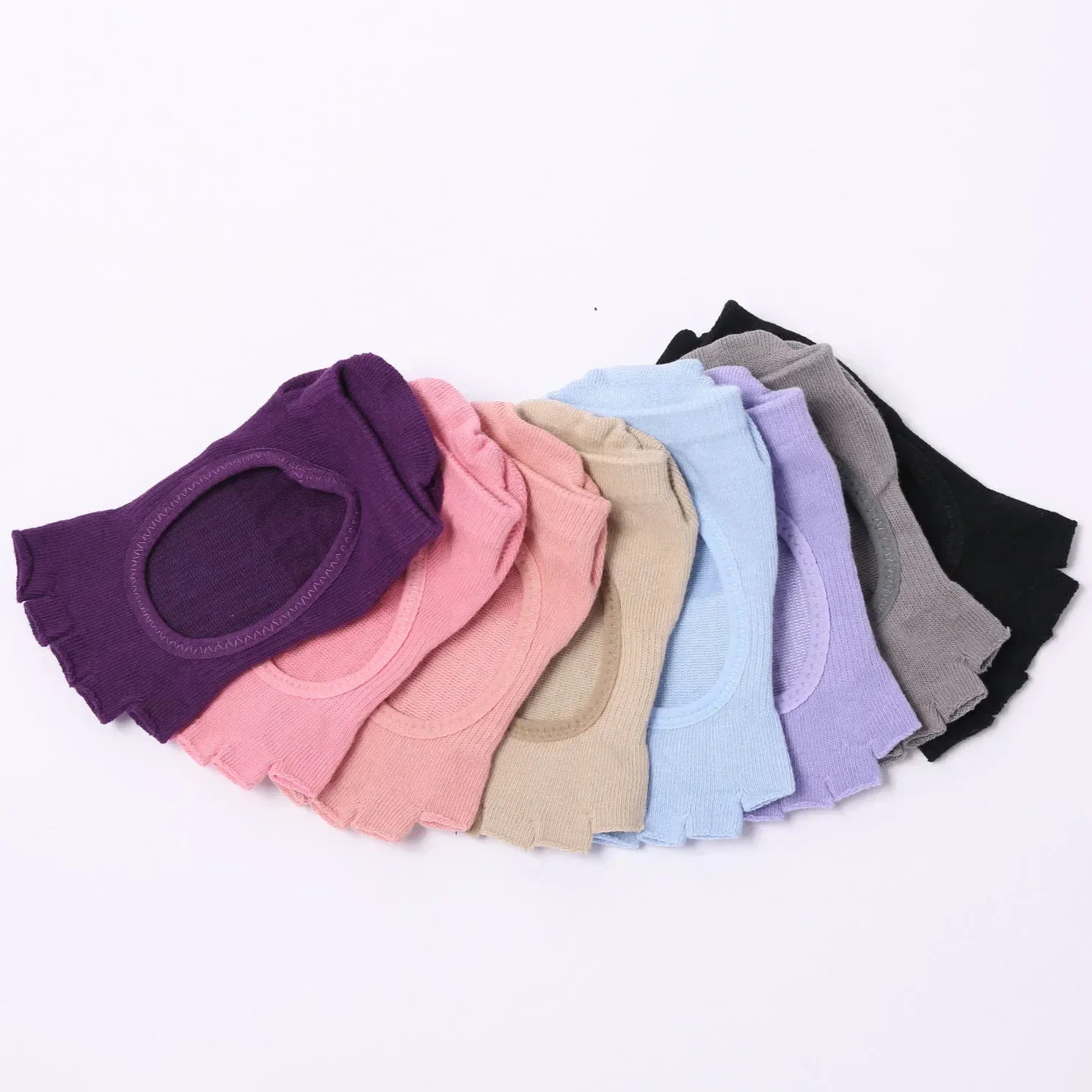 Five-Toe Pilates Grip Socks