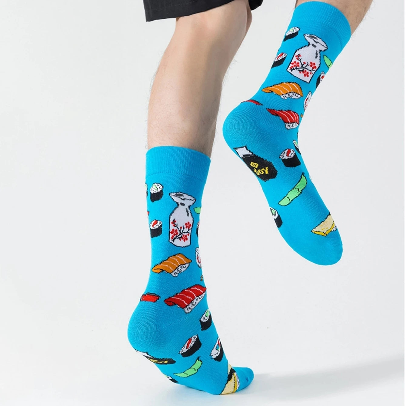 Sushi Print Crew Socks