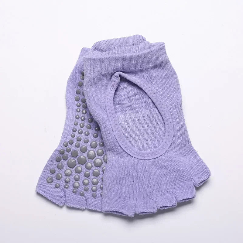 Five-Toe Pilates Grip Socks
