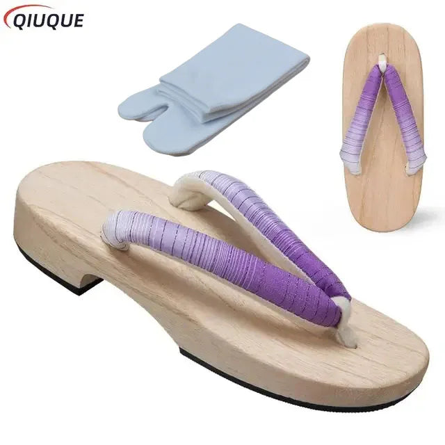 Yellow Japanese Geta Sandals