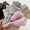 Fuzzy Wool Crew Socks