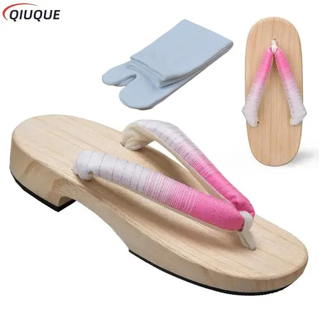 Yellow Japanese Geta Sandals