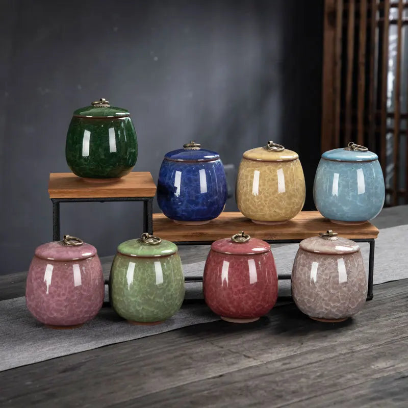 Ceramic Japanese Tea Box