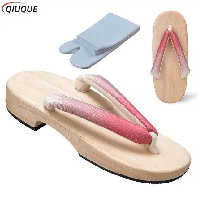 Yellow Japanese Geta Sandals