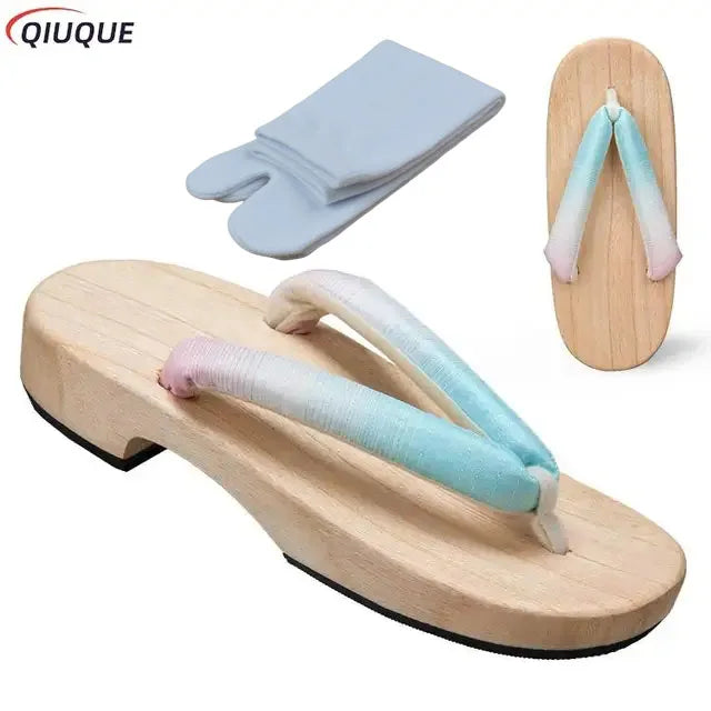 Yellow Japanese Geta Sandals