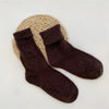 Fuzzy Wool Crew Socks