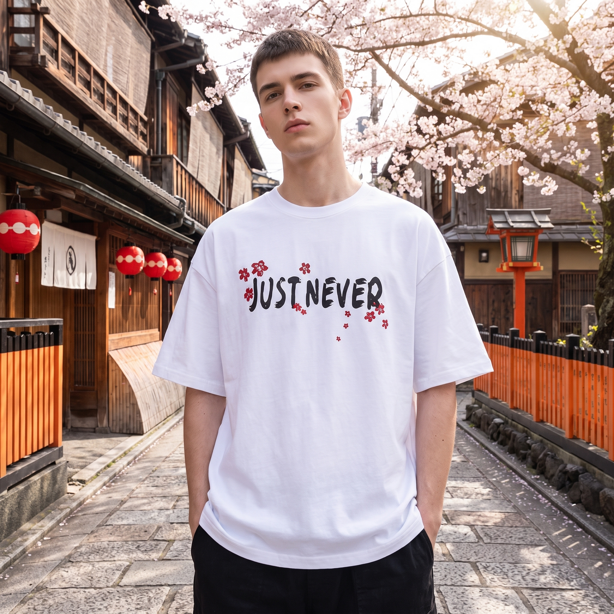 Just Never Crane Japanese T-Shirt