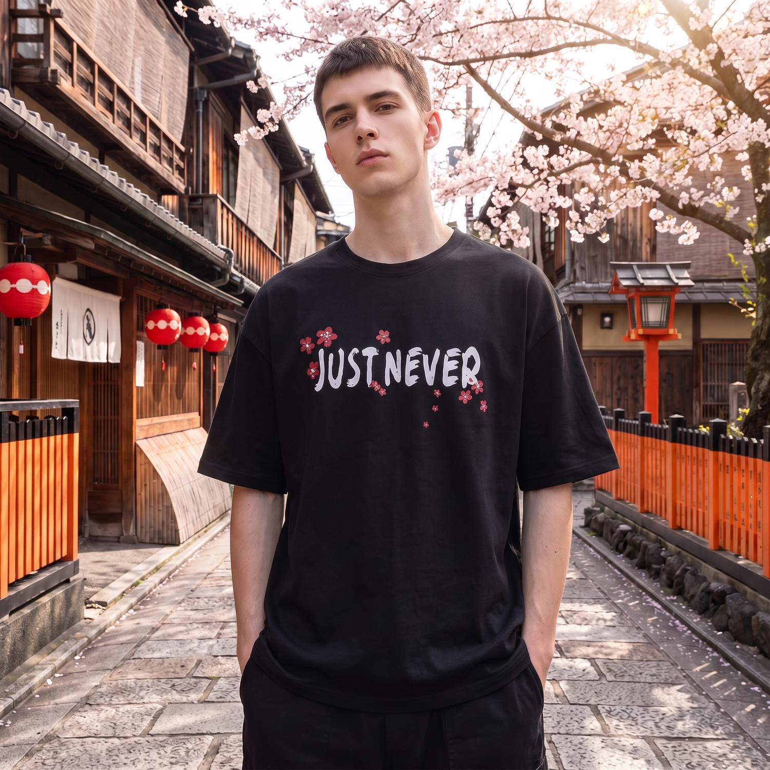 Just Never Crane Japanese T-Shirt