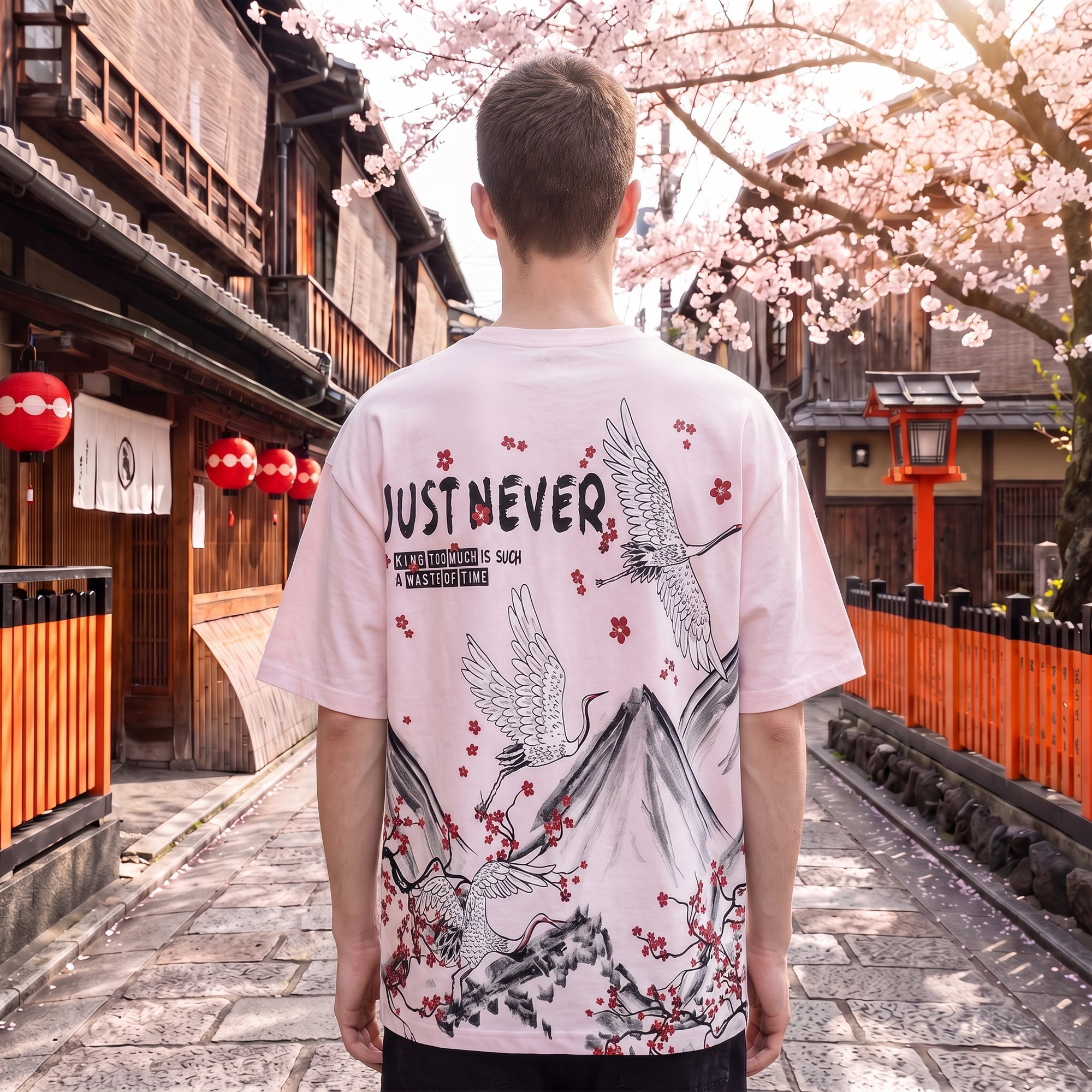 Just Never Crane Japanese T-Shirt