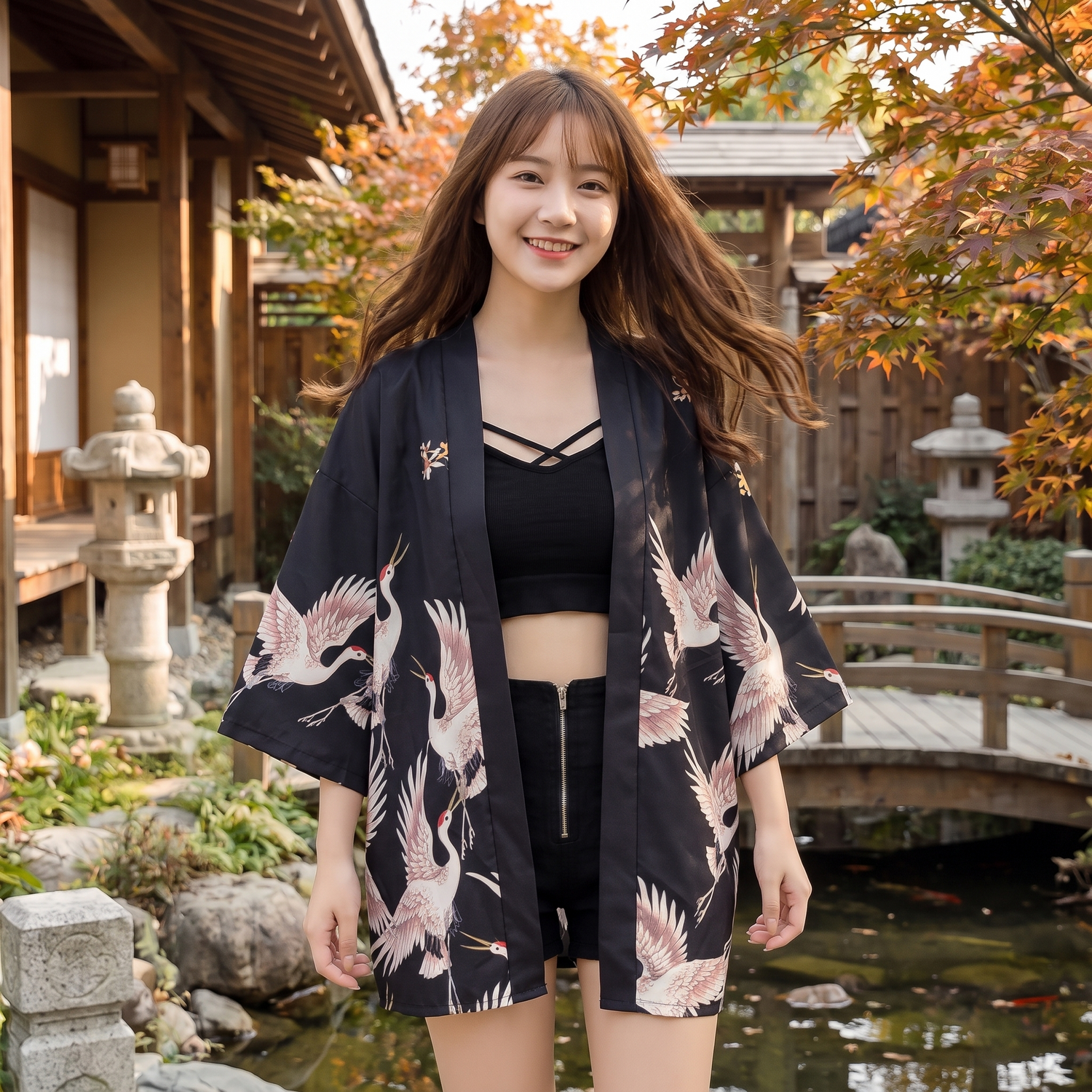 Crane Kimono Jacket