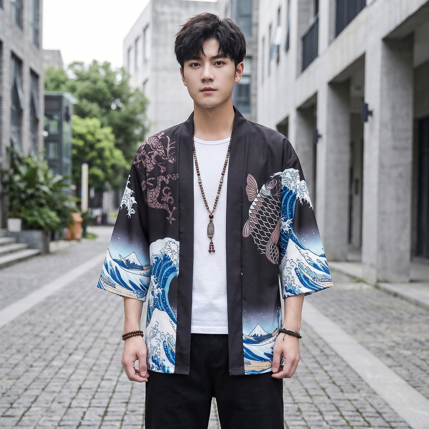 Kimono Jacket Unami Wave