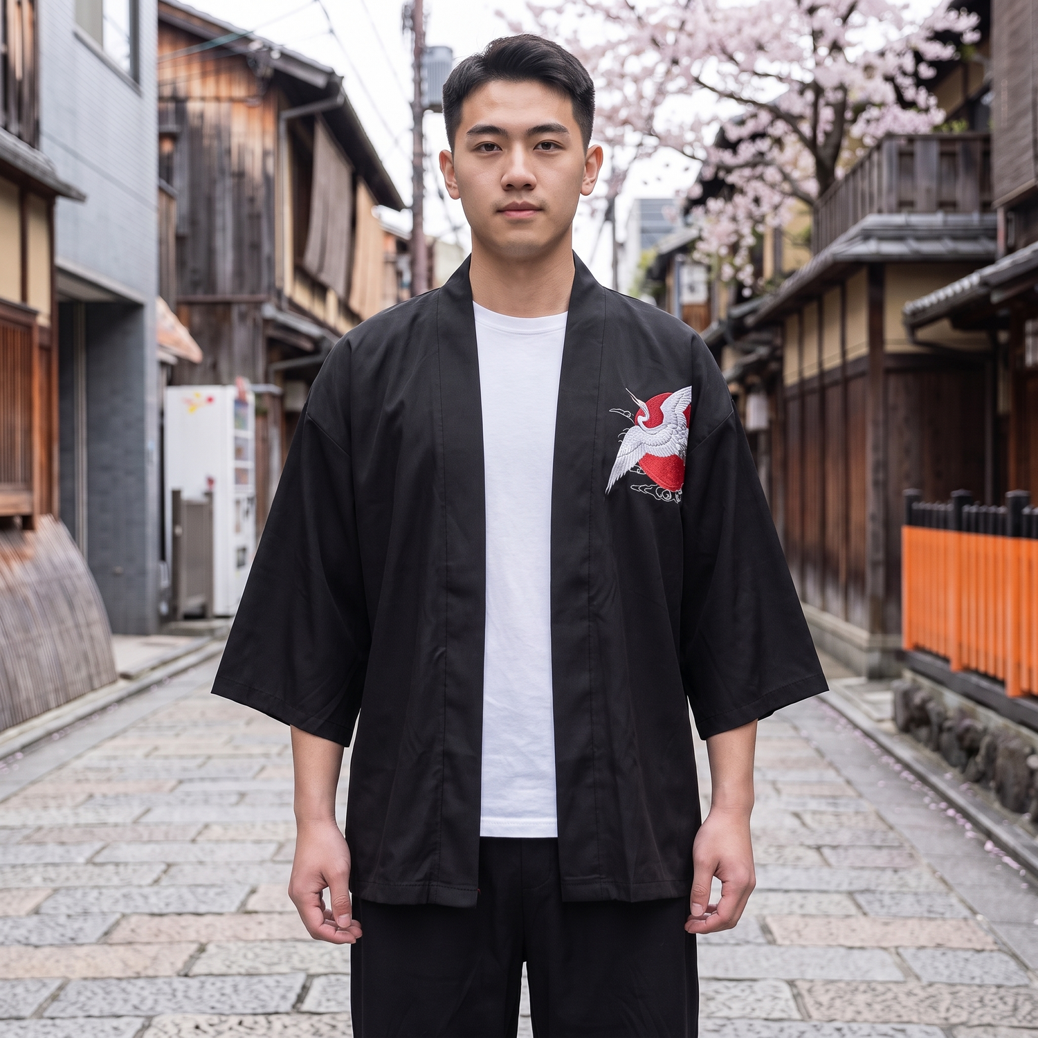 Kimono Jacket Japan Crane