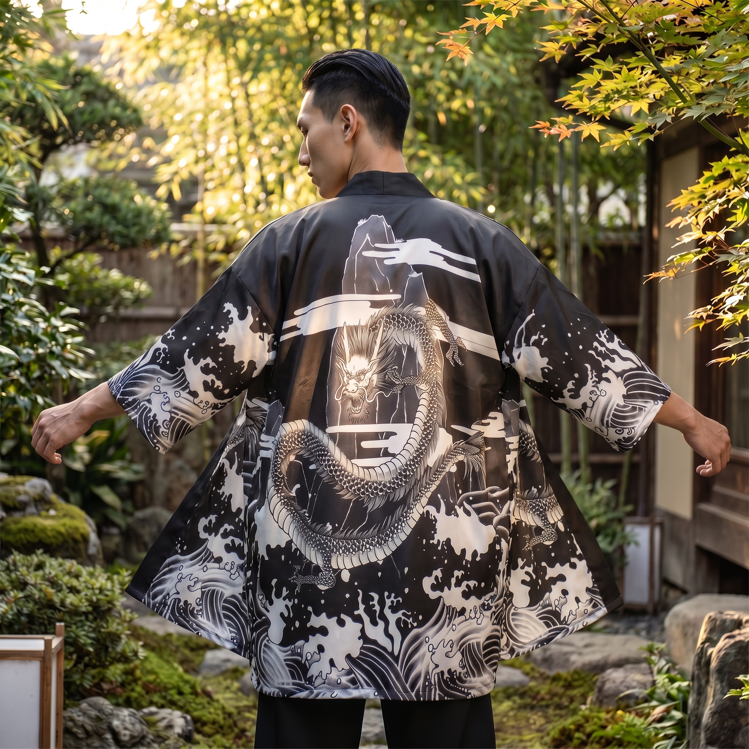 Men’s Japanese Haori Dragon Jacket
