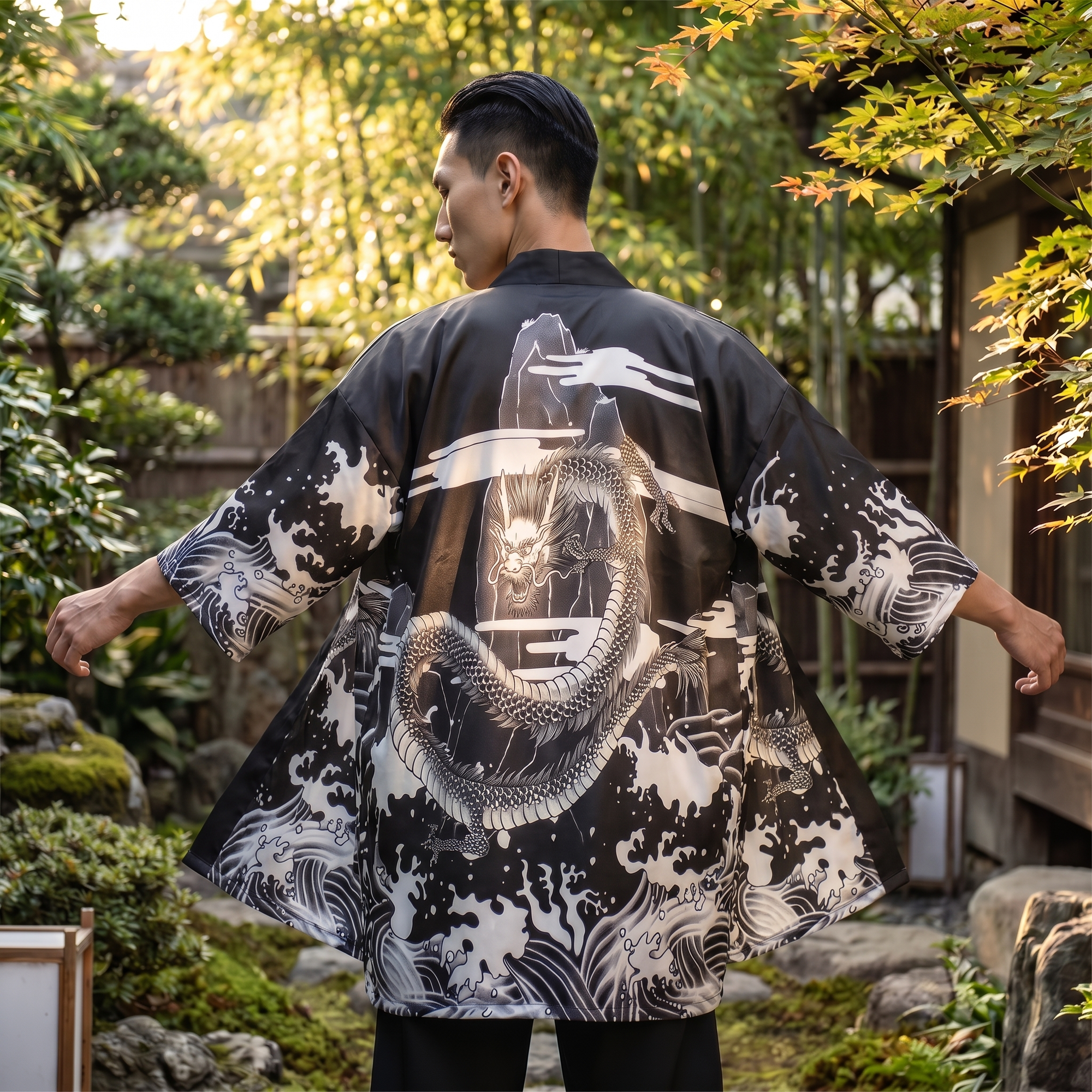 Men’s Japanese Haori Dragon Jacket