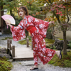 Women’s Red Floral Yukata Kimono