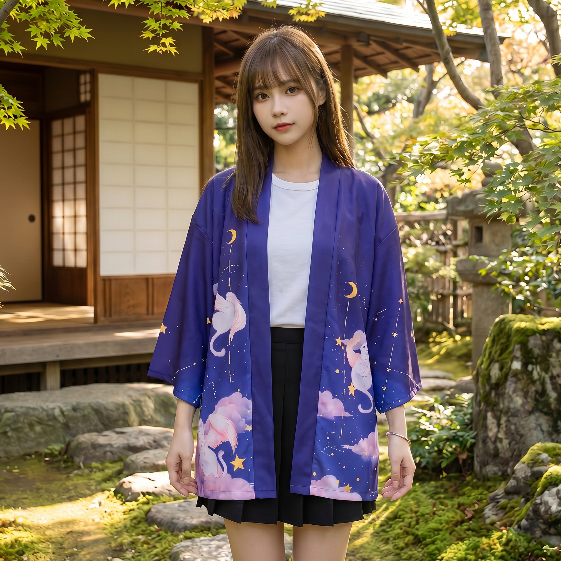 Cute Japanese Printed Kimono