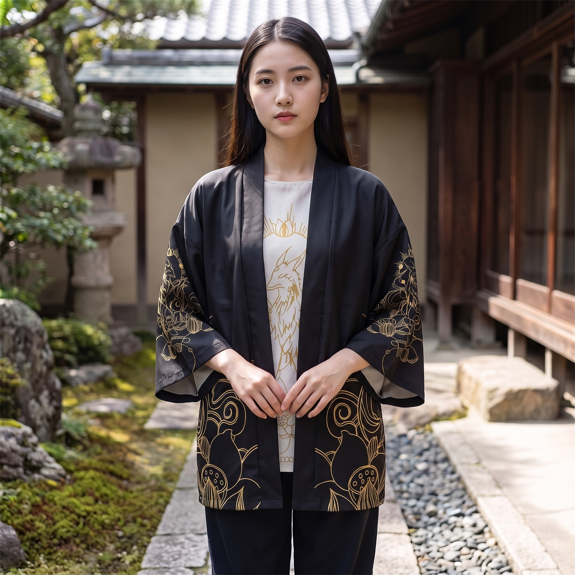 Japanese Black Kimono